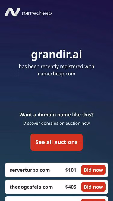 Screenshot of grandir.ai