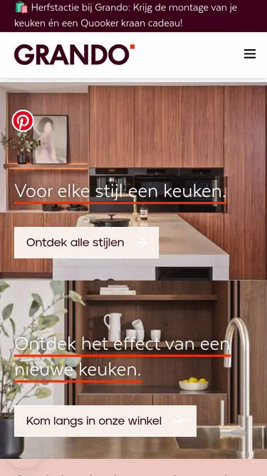 Screenshot of grando.be