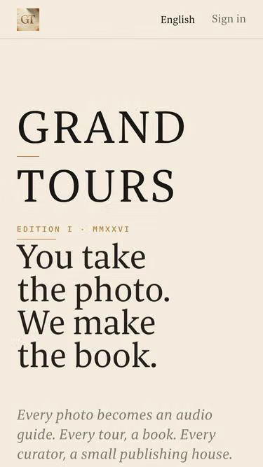 Screenshot of grandtours.app