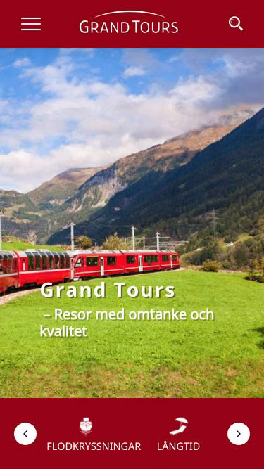 Screenshot of grandtours.se