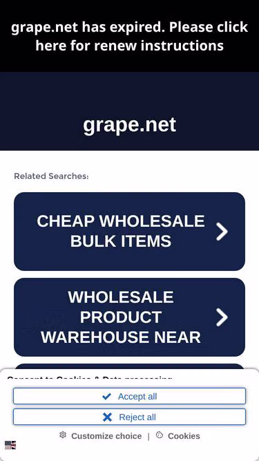 Screenshot of grape.net
