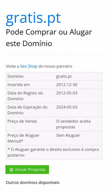 Screenshot of gratis.pt
