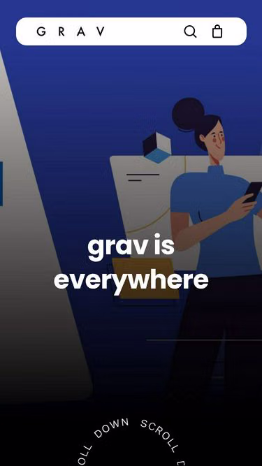 Screenshot of grav.co.kr