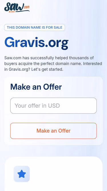 Screenshot of gravis.org