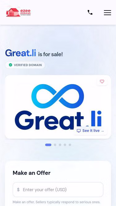 Screenshot of great.li