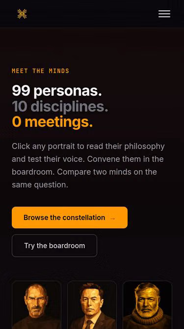 Screenshot of greatminds.company