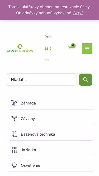 Screenshot of green-garden.sk