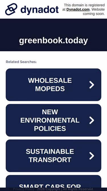 Screenshot of greenbook.today