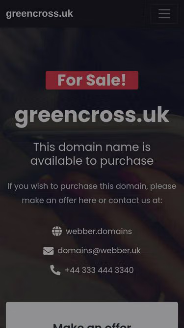 Screenshot of greencross.uk