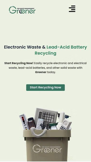Screenshot of greener.com.eg