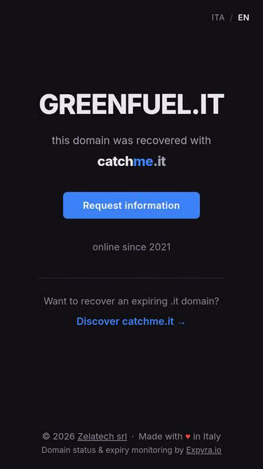 Screenshot of greenfuel.it
