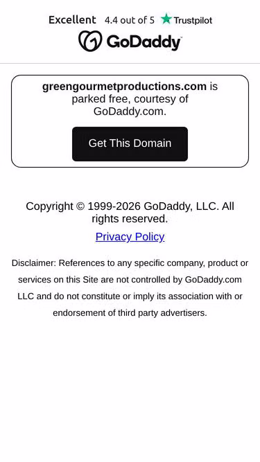 Screenshot of greengourmet.org