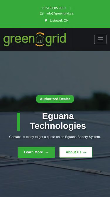 Screenshot of greengrid.ca