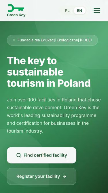 Screenshot of greenkey.org.pl