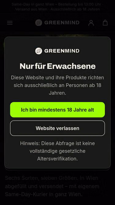 Screenshot of greenmind.at