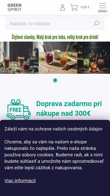 Screenshot of greenspirit.sk