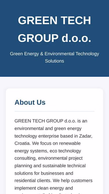 Screenshot of greentech.boats