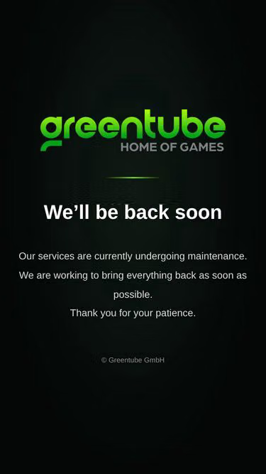 Screenshot of greentube.sg