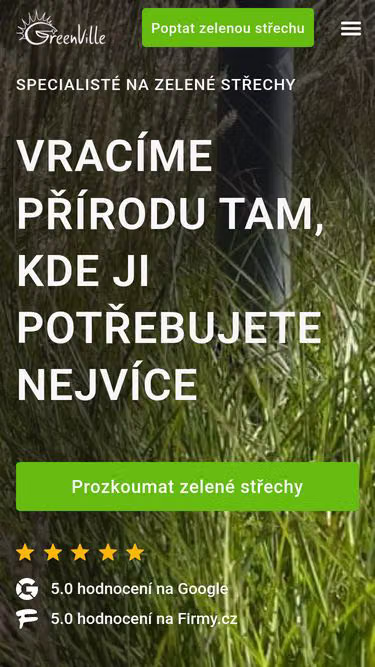 Screenshot of greenville.cz