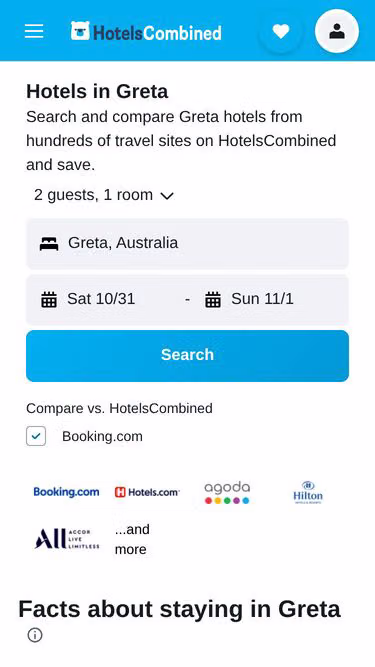 Screenshot of greta.com.au