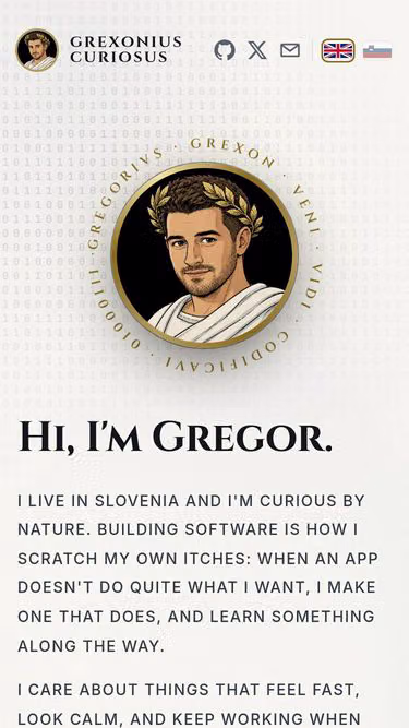 Screenshot of grexon.dev