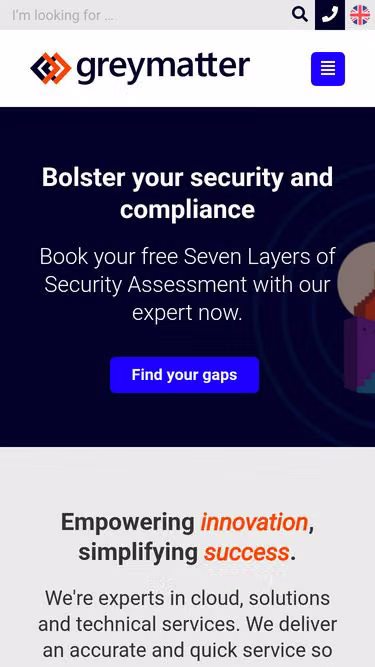 Screenshot of greymatter.eu
