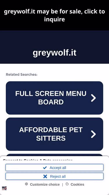 Screenshot of greywolf.it