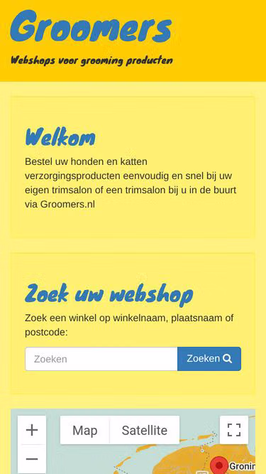 Screenshot of groomers.nl