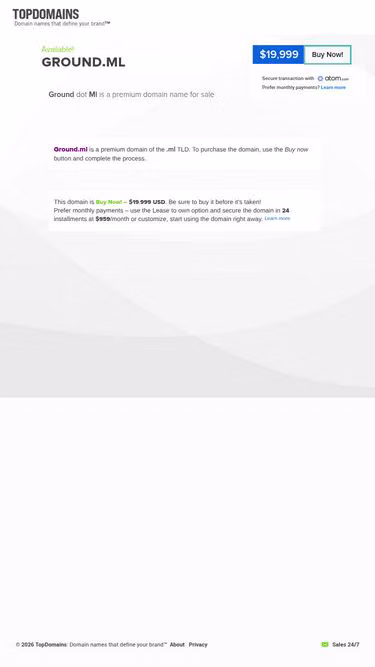 Screenshot of ground.ml