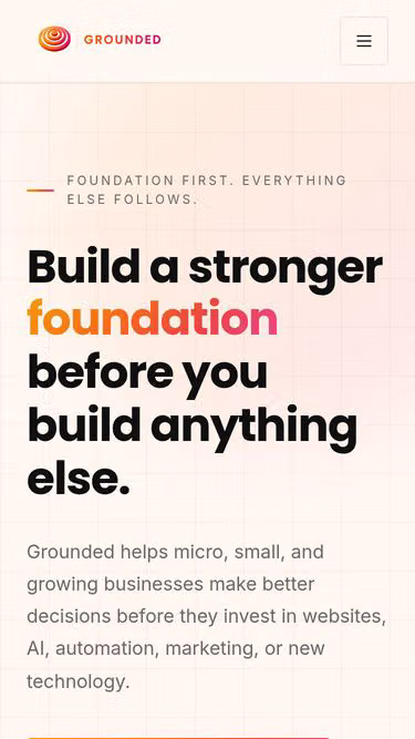 Screenshot of grounded.ceo