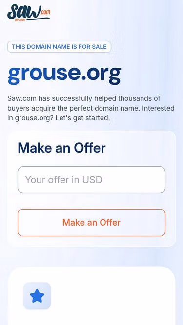 Screenshot of grouse.org