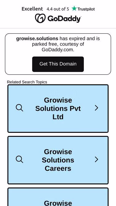 Screenshot of growise.solutions