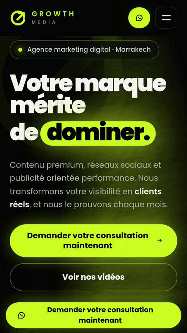 Screenshot of growthmedia.ma