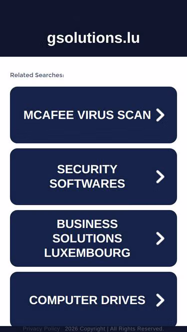 Screenshot of gsolutions.lu