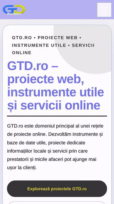 Screenshot of gtd.ro