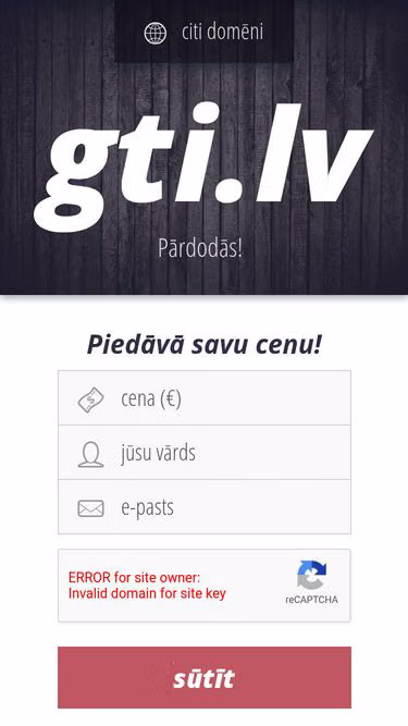 Screenshot of gti.lv