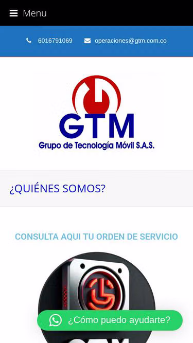 Screenshot of gtm.com.co
