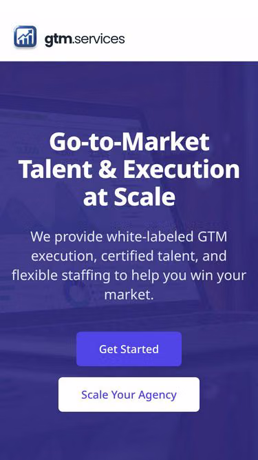 Screenshot of gtm.services
