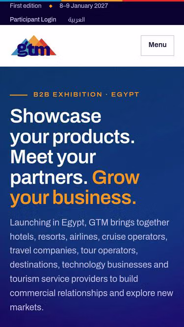 Screenshot of gtm.travel