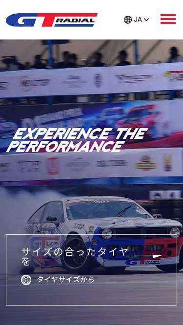 Screenshot of gtradial.jp