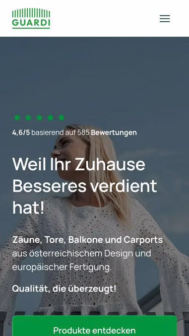 Screenshot of guardi.hu