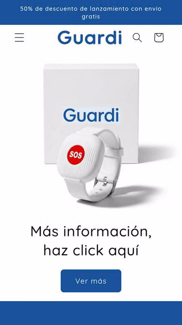 Screenshot of guardi.store