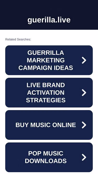 Screenshot of guerilla.live