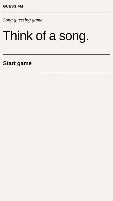 Screenshot of guess.fm