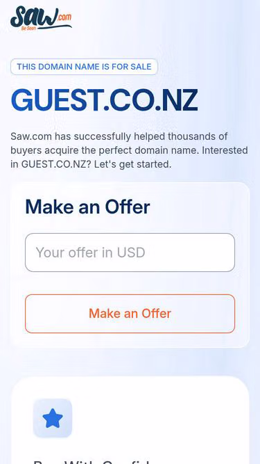 Screenshot of guest.co.nz