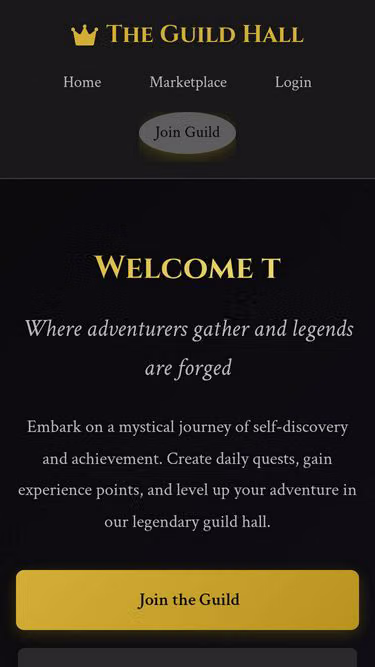 Screenshot of guildhall.life