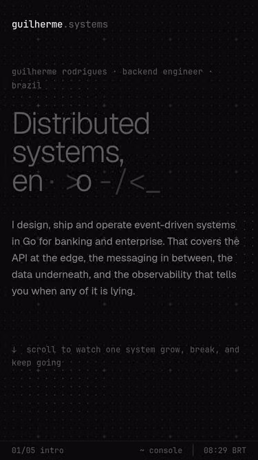 Screenshot of guilherme.systems