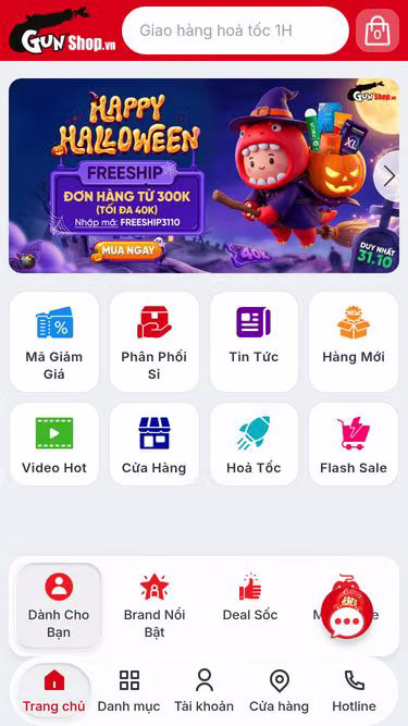 Screenshot of gunshop.vn