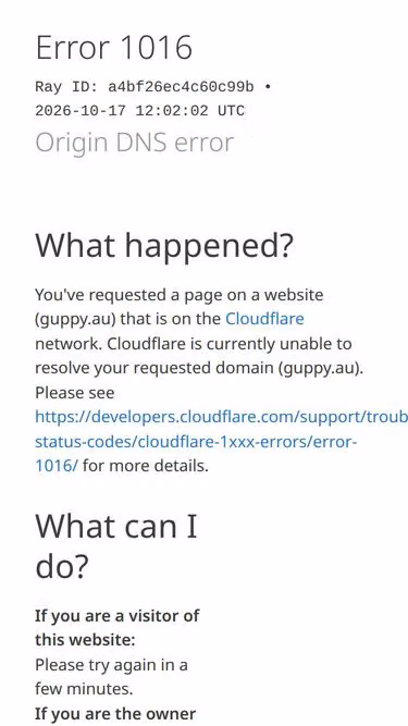 Screenshot of guppy.au