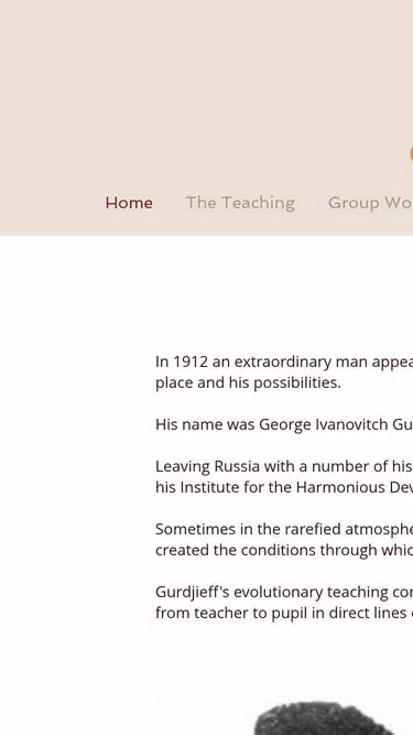 Screenshot of gurdjieff.org.uk